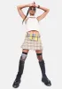 Beige Double Layer T-Shirt & String Vest sold by Dolls Kill