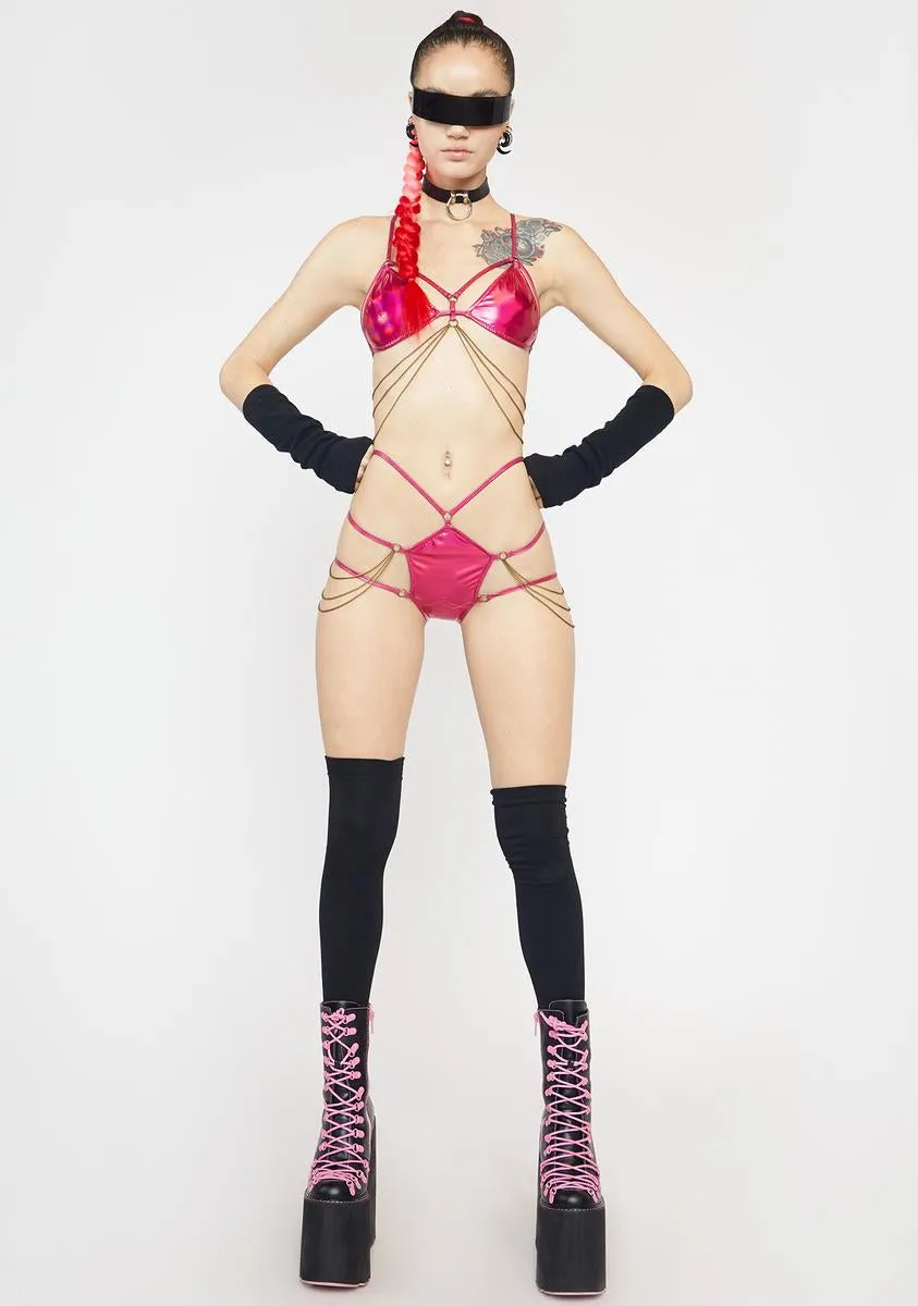 Sweet Digital Ecstasy Harness Panties sold by Dolls Kill product image thumbnail 3