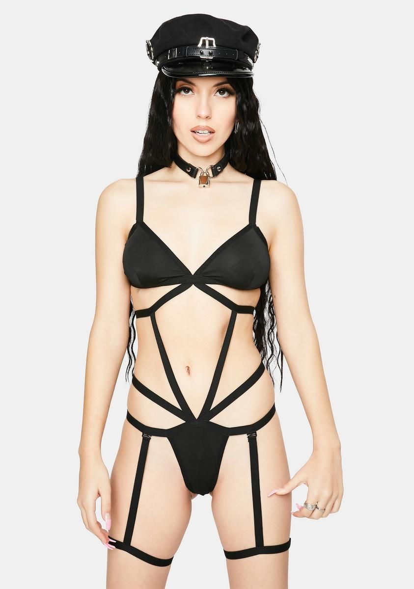 Stole Ur Girl Strappy Lingerie Set sold by Dolls Kill