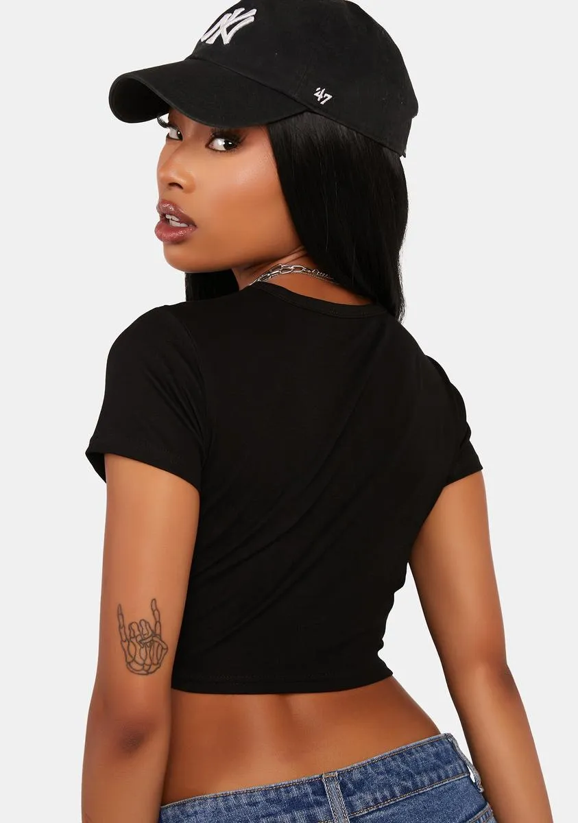 Negative Energy Cropped T-Shirt sold by Dolls Kill product image thumbnail 4