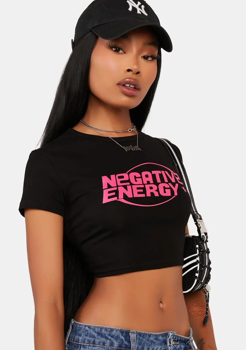 Negative Energy Cropped T-Shirt sold by Dolls Kill product image thumbnail 2