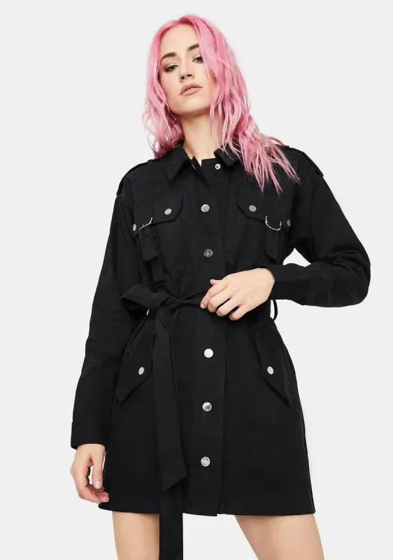 Baddie Revolution Cargo Dress sold by Dolls Kill