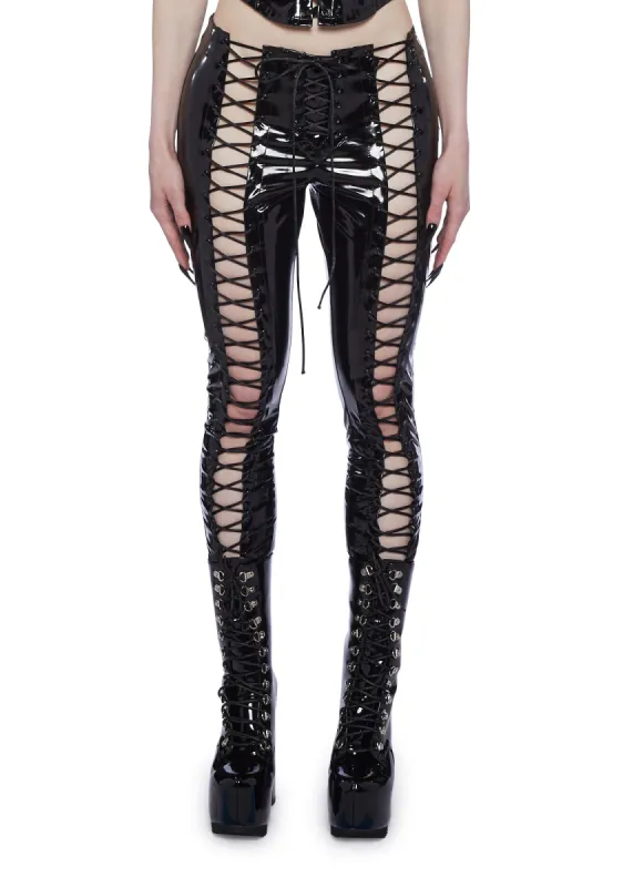 Have Mercy Lace Up Pants sold by Dolls Kill