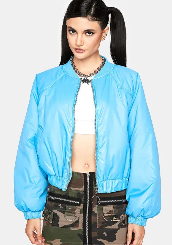 Follow My Lead Bomber Jacket sold by Dolls Kill