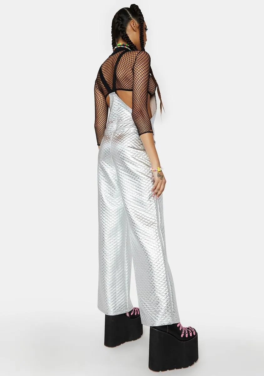 Chrome County Diva Quilted Overalls sold by Dolls Kill product image thumbnail 4