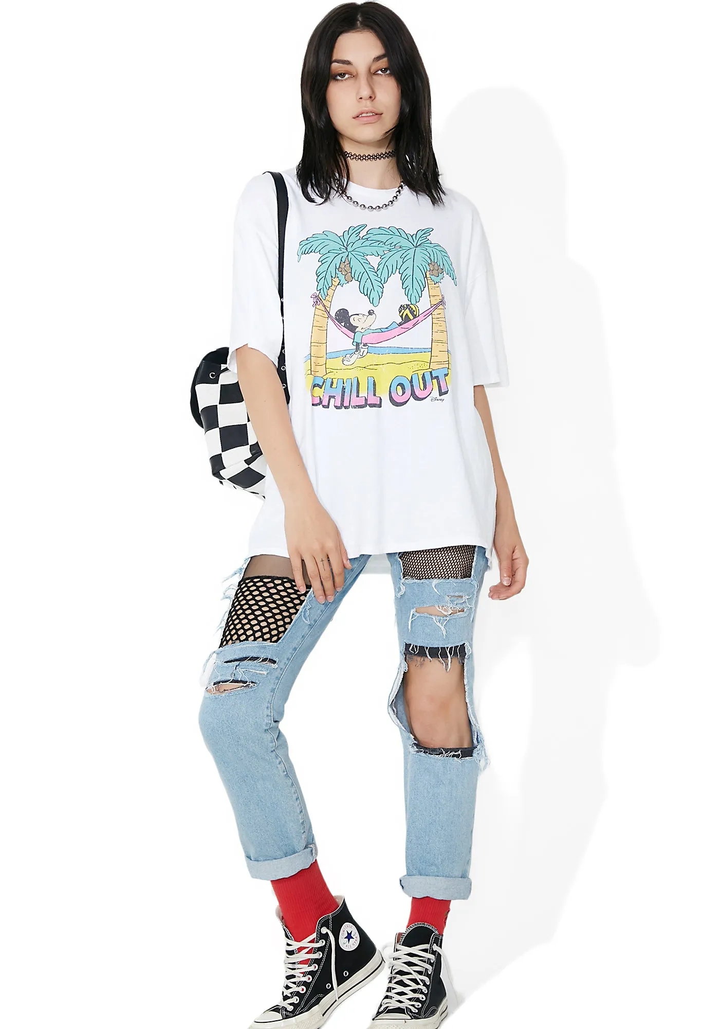 Chill Out White Tee sold by Dolls Kill product image thumbnail 5
