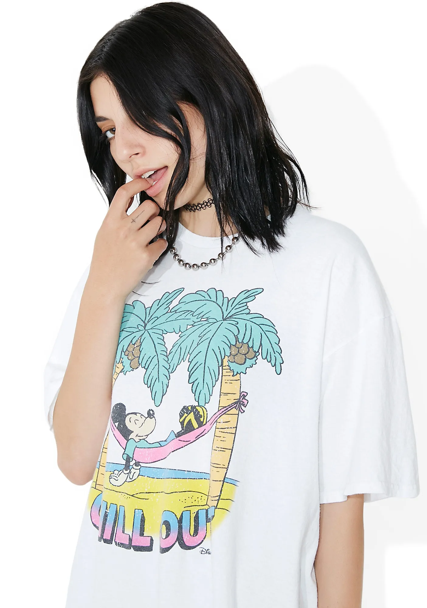 Chill Out White Tee sold by Dolls Kill product image thumbnail 2