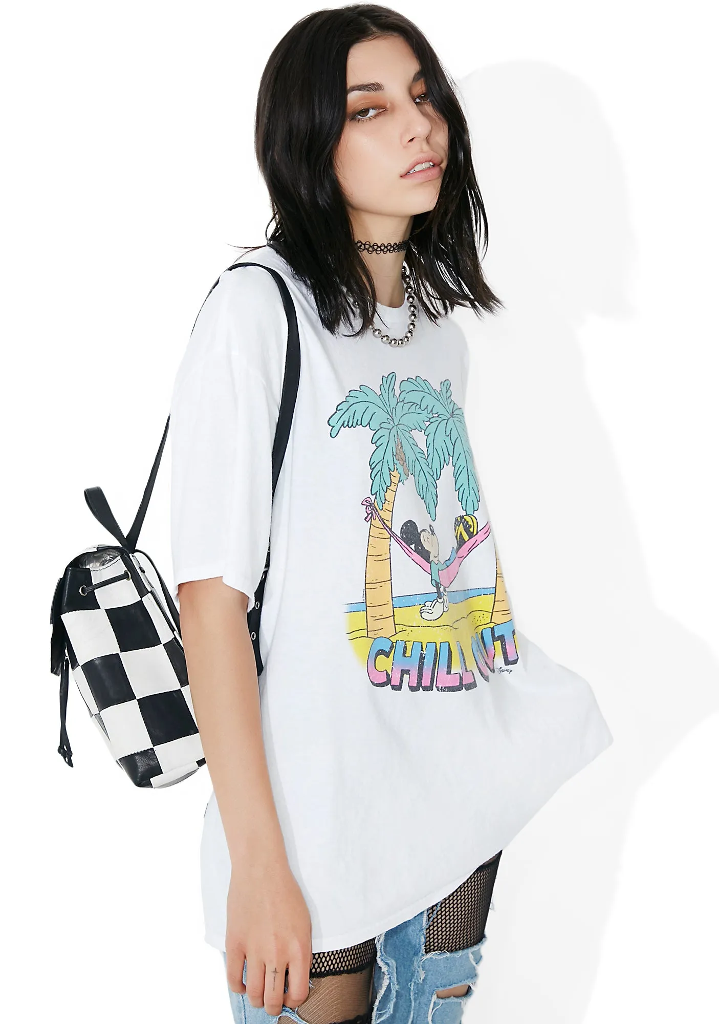 Chill Out White Tee sold by Dolls Kill product image thumbnail 3