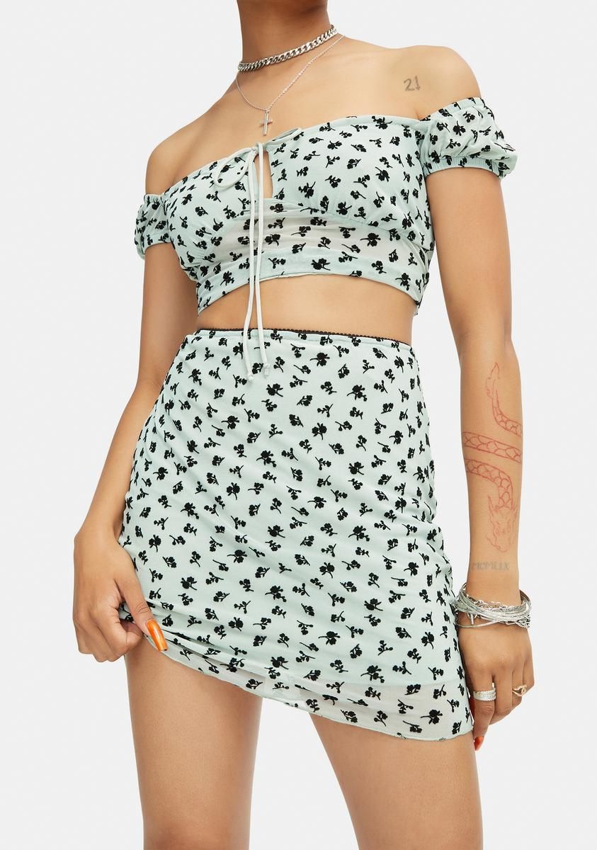 Kinnie Mini Skirt sold by Dolls Kill