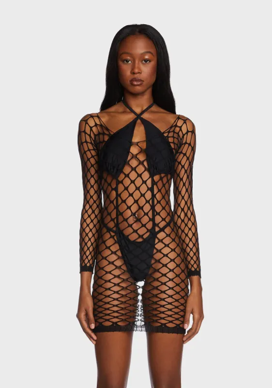Reign It In Fishnet Dress sold by Dolls Kill