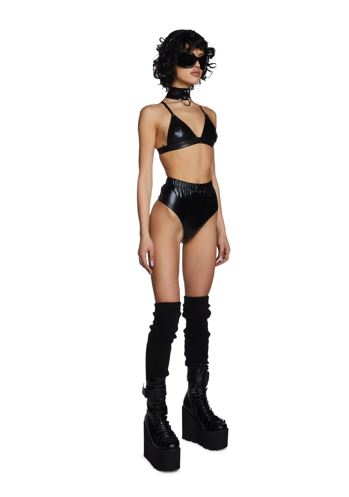 Wicked Cosmic Ace Metallic Bra Top sold by Dolls Kill product image thumbnail 2