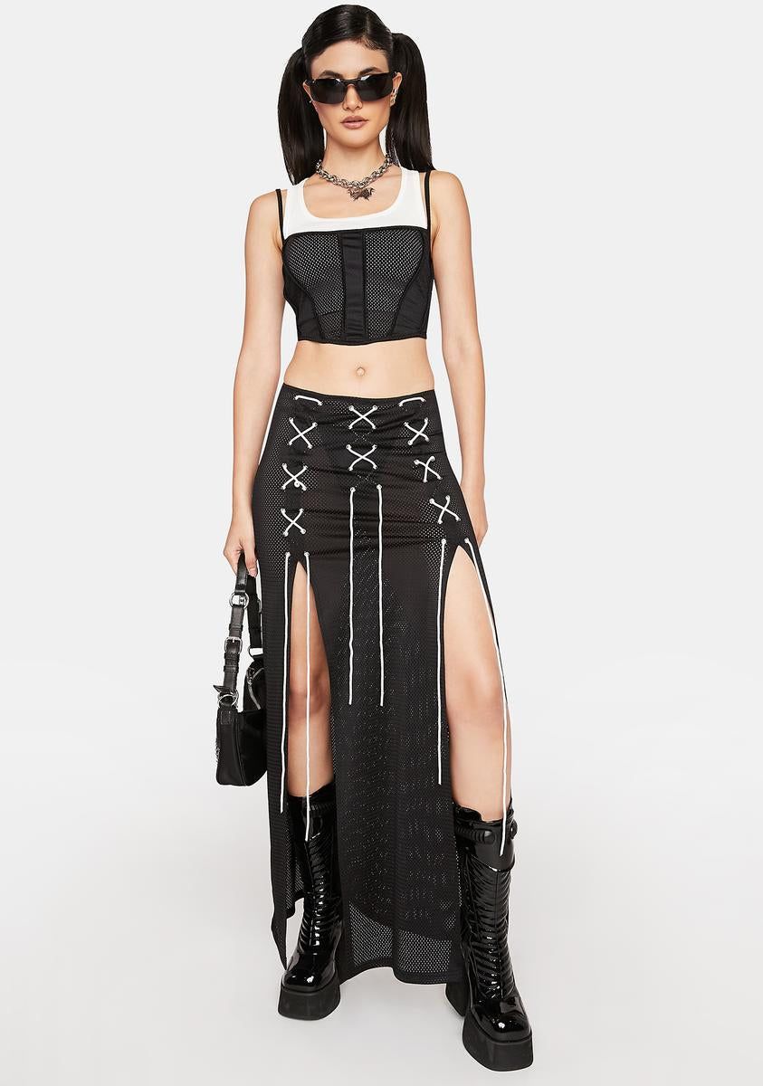 Night Wins Every Time Midi Skirt sold by Dolls Kill product image thumbnail 3