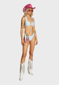Villa Lounging Bikini Set - Blue sold by Dolls Kill