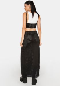 Night Wins Every Time Midi Skirt sold by Dolls Kill