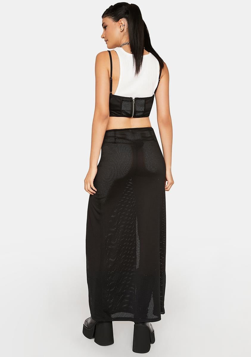 Night Wins Every Time Midi Skirt sold by Dolls Kill product image thumbnail 5