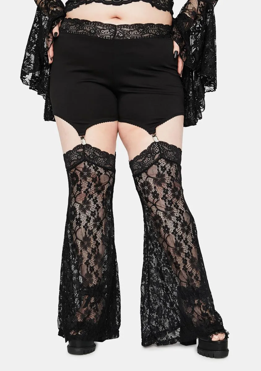 Plus Wraiths & Ruins Garter Leggings sold by Dolls Kill
