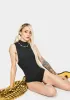 Black Muscle Beach Bodysuit sold by Dolls Kill