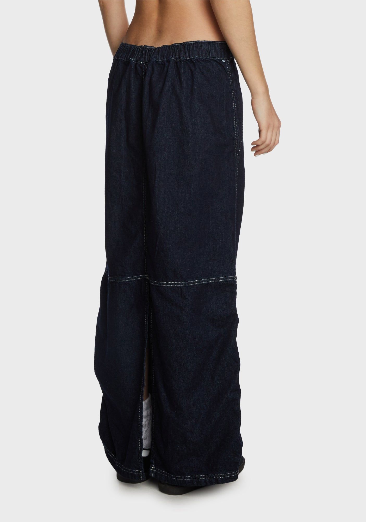 Baggy Denim Maxi Skirt sold by Dolls Kill product image thumbnail 4