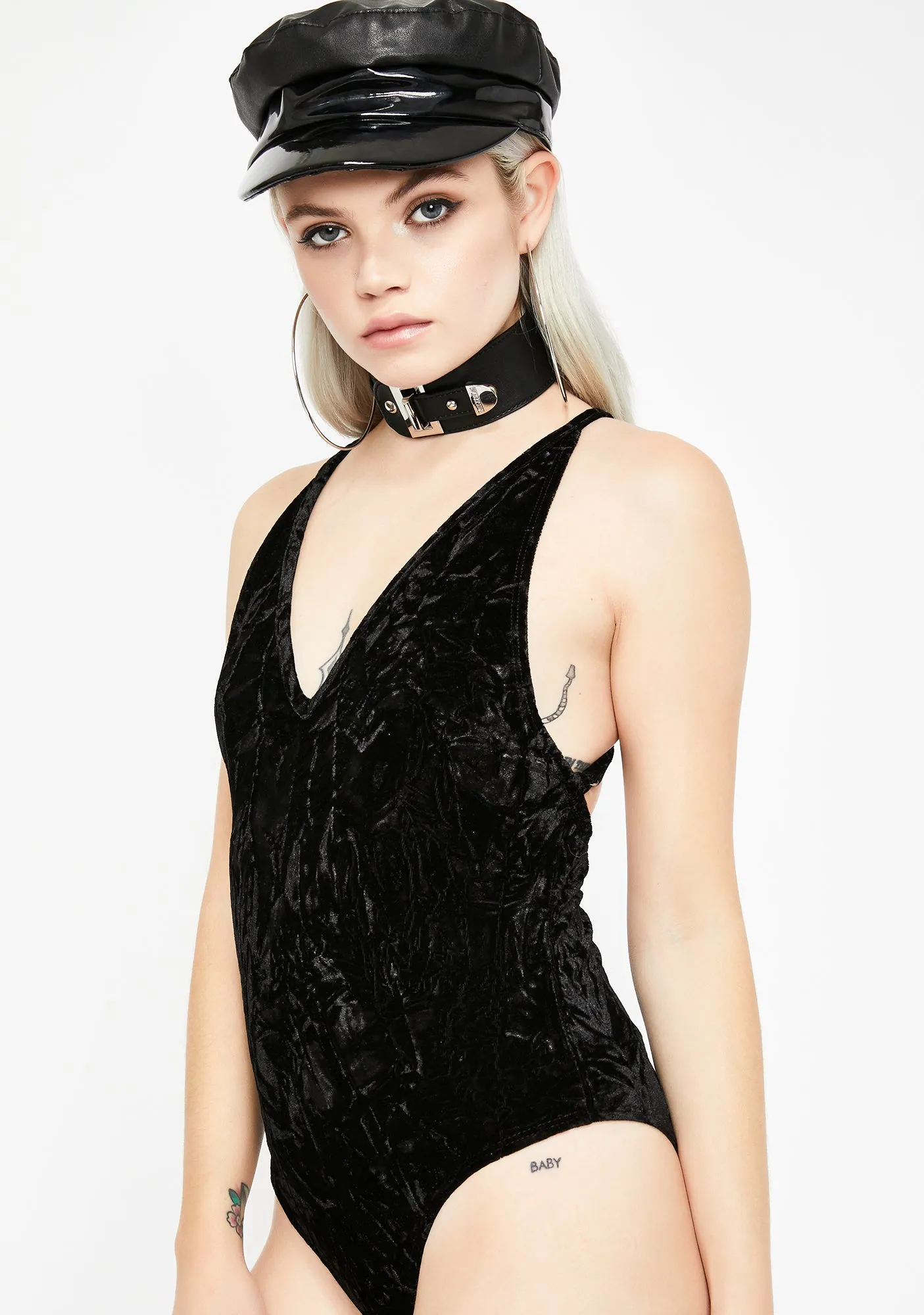 Wind It Up Velvet Bodysuit sold by Dolls Kill product image thumbnail 3