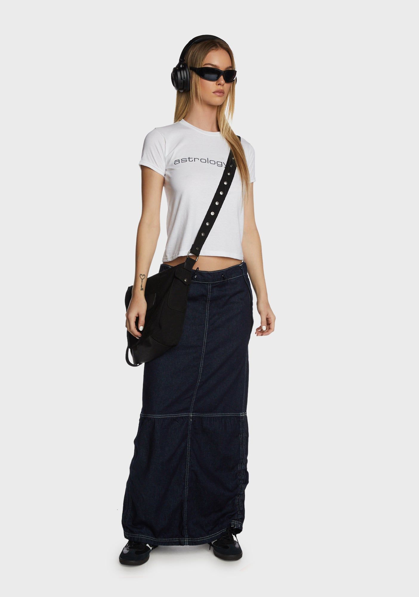 Baggy Denim Maxi Skirt sold by Dolls Kill product image thumbnail 3