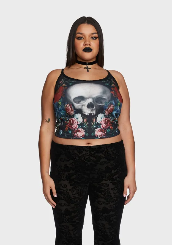 Plus Blooming Demise Cami Tank sold by Dolls Kill