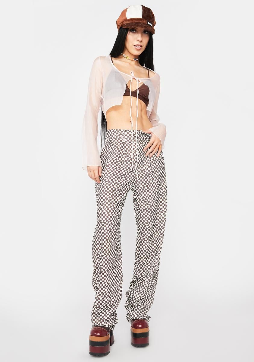 New Moods Sheer Tie Top sold by Dolls Kill product image thumbnail 3