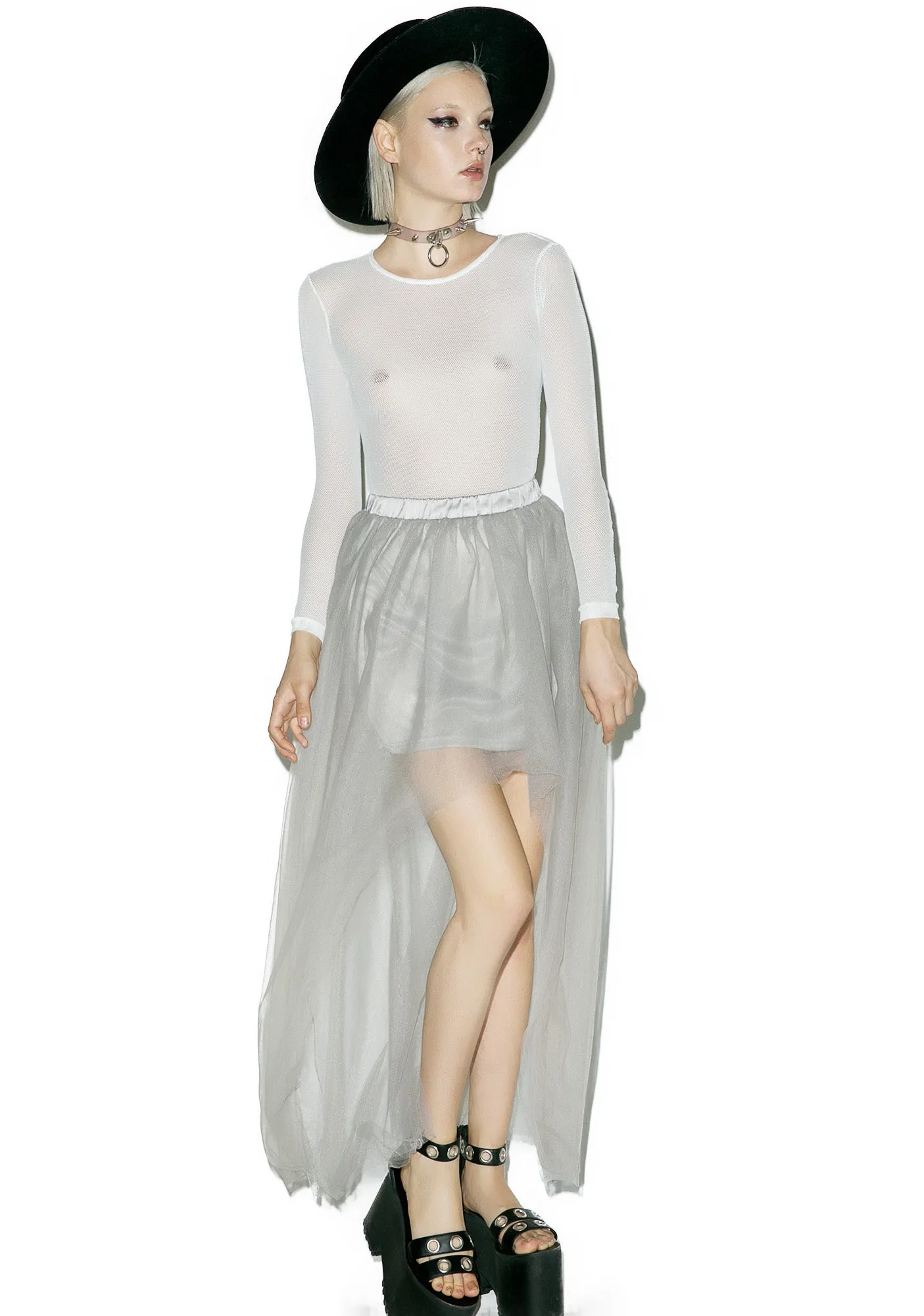 Sterling Sheer Maxi Skirt sold by Dolls Kill product image thumbnail 2