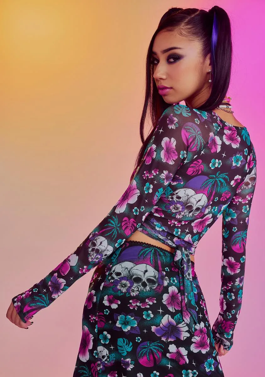 Tropical Truth Teller Crop Top sold by Dolls Kill product image thumbnail 4