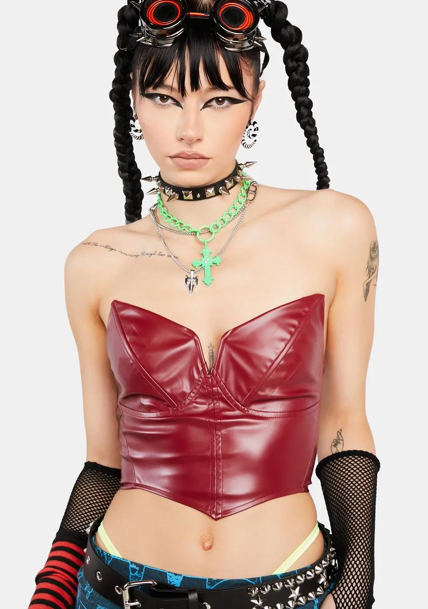 Hot Defiance In Her Corset Top sold by Dolls Kill