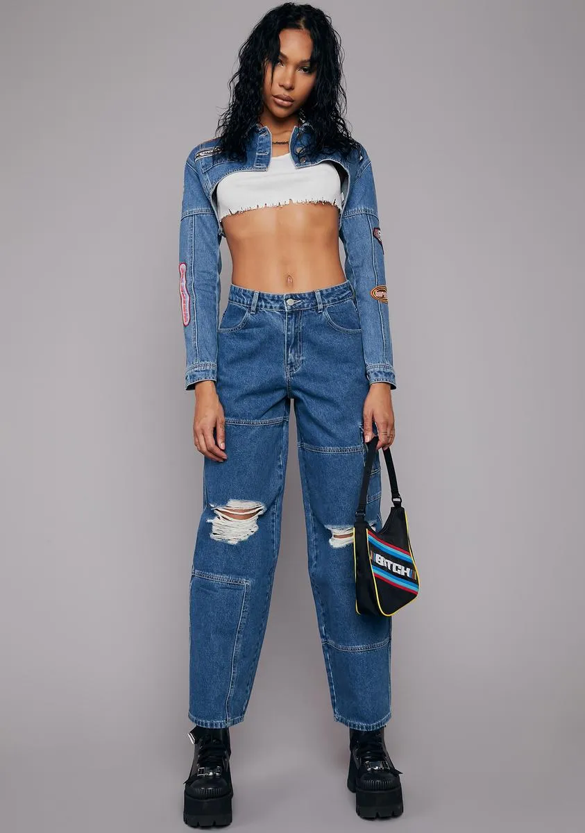 Outlast The Rest Boyfriend Jeans sold by Dolls Kill product image thumbnail 3