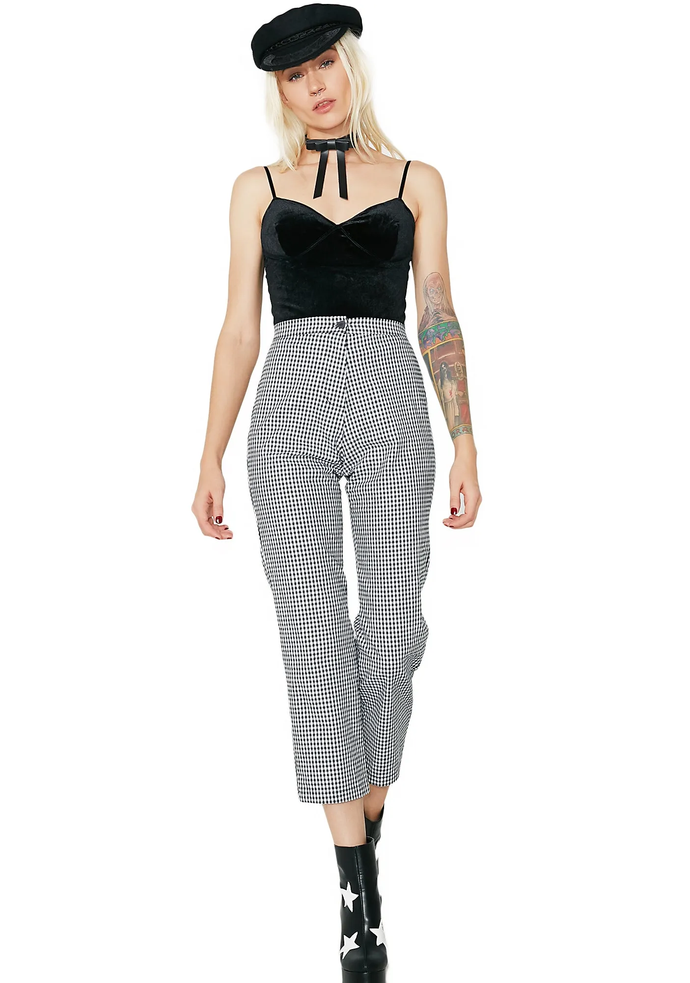 Feelin’ Fine Velvet Cropped Tank sold by Dolls Kill product image thumbnail 5