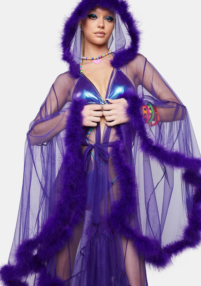 Royal Lady Luxxx Feather Robe sold by Dolls Kill product image thumbnail 2