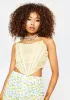 Lemon Fairy Chateau Organza Corset Top sold by Dolls Kill