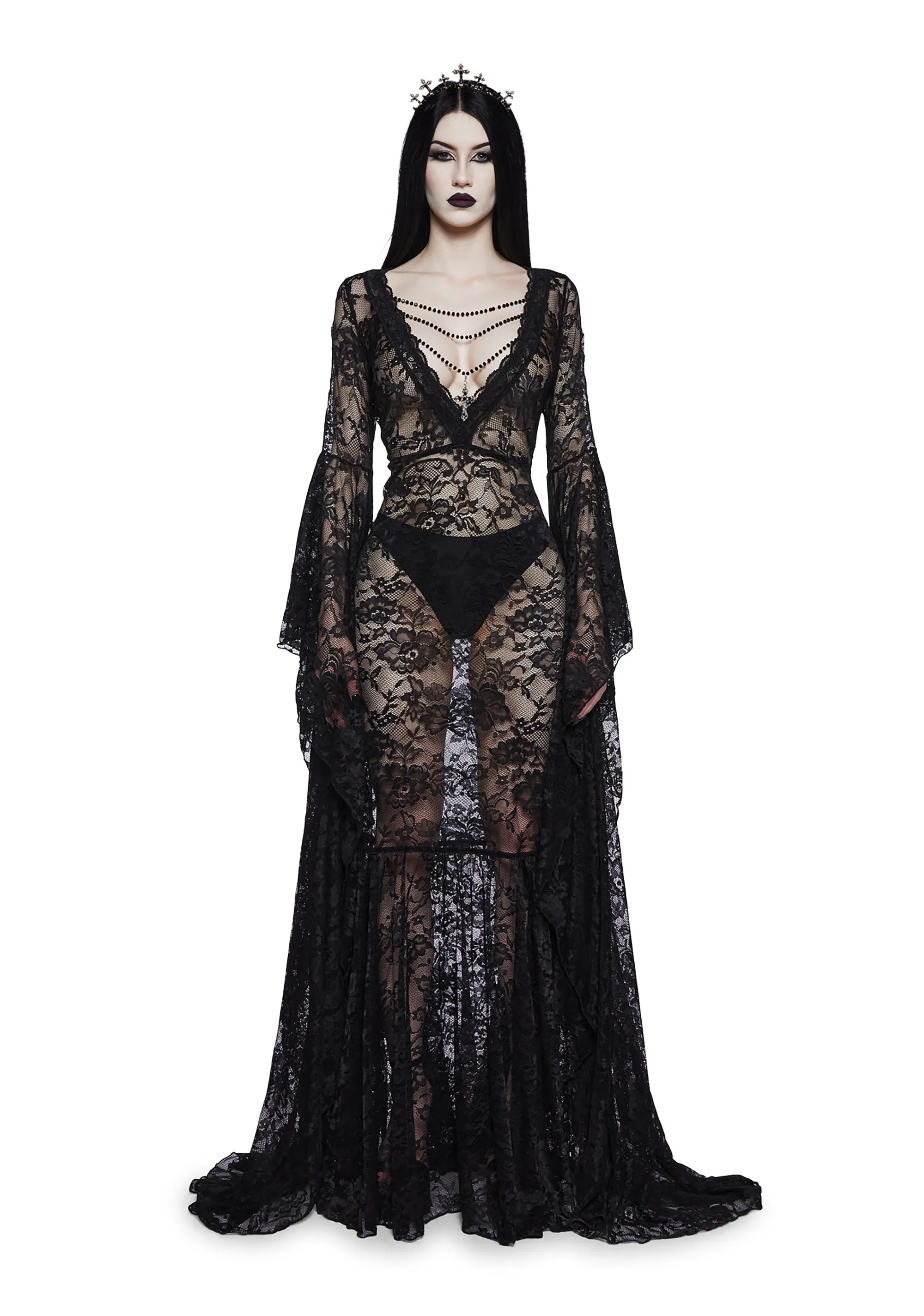 Gothic Grand Affair Maxi Dress sold by Dolls Kill