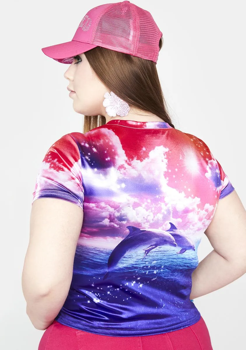 Plus Luv Ur Energy Dolphin Graphic Tee sold by Dolls Kill product image thumbnail 2