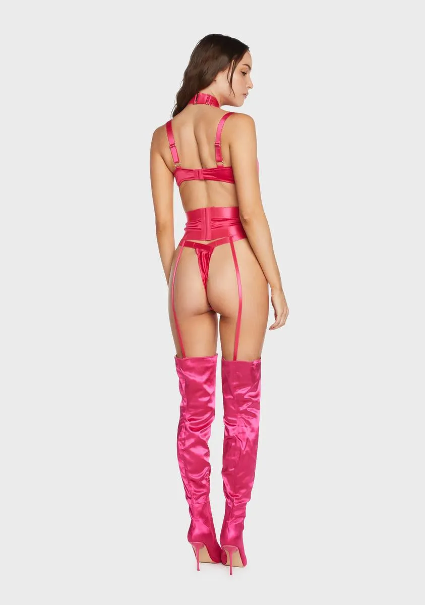 Pink On Lock Lingerie Set sold by Dolls Kill product image thumbnail 4