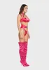 Pink On Lock Lingerie Set sold by Dolls Kill