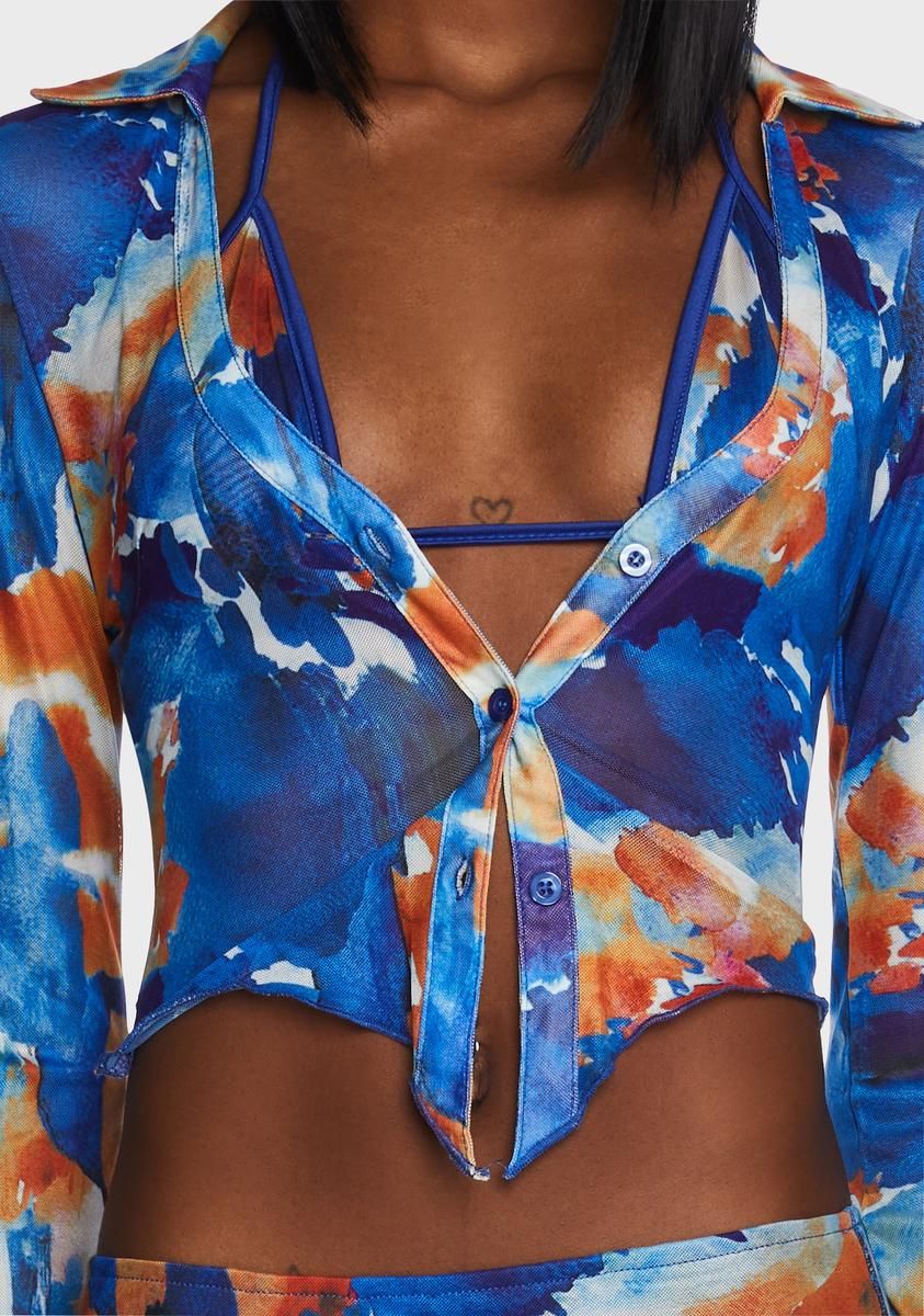 Flirty Distraction Skirt Set sold by Dolls Kill product image thumbnail 2