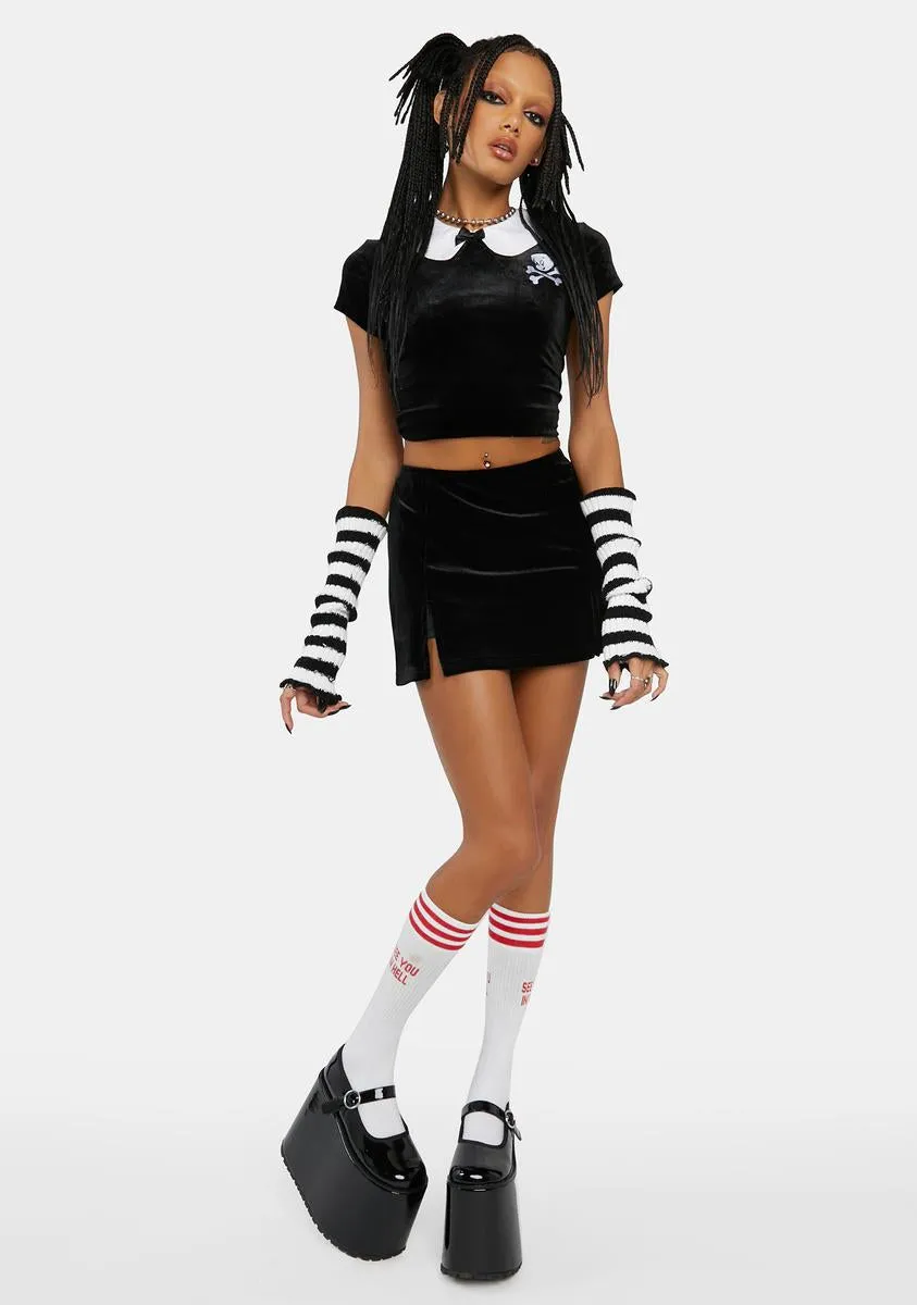 Happy To Help Velour Top sold by Dolls Kill product image thumbnail 3