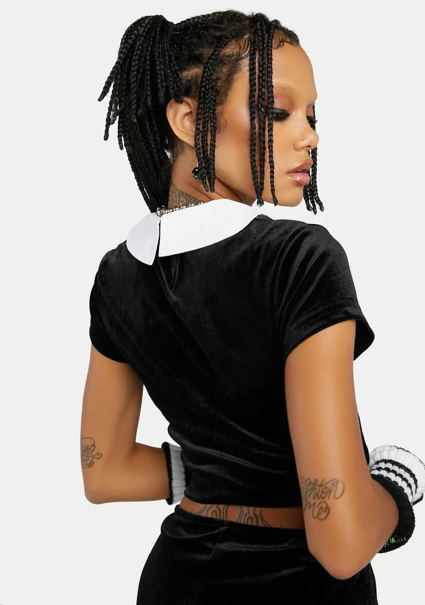 Happy To Help Velour Top sold by Dolls Kill product image thumbnail 4