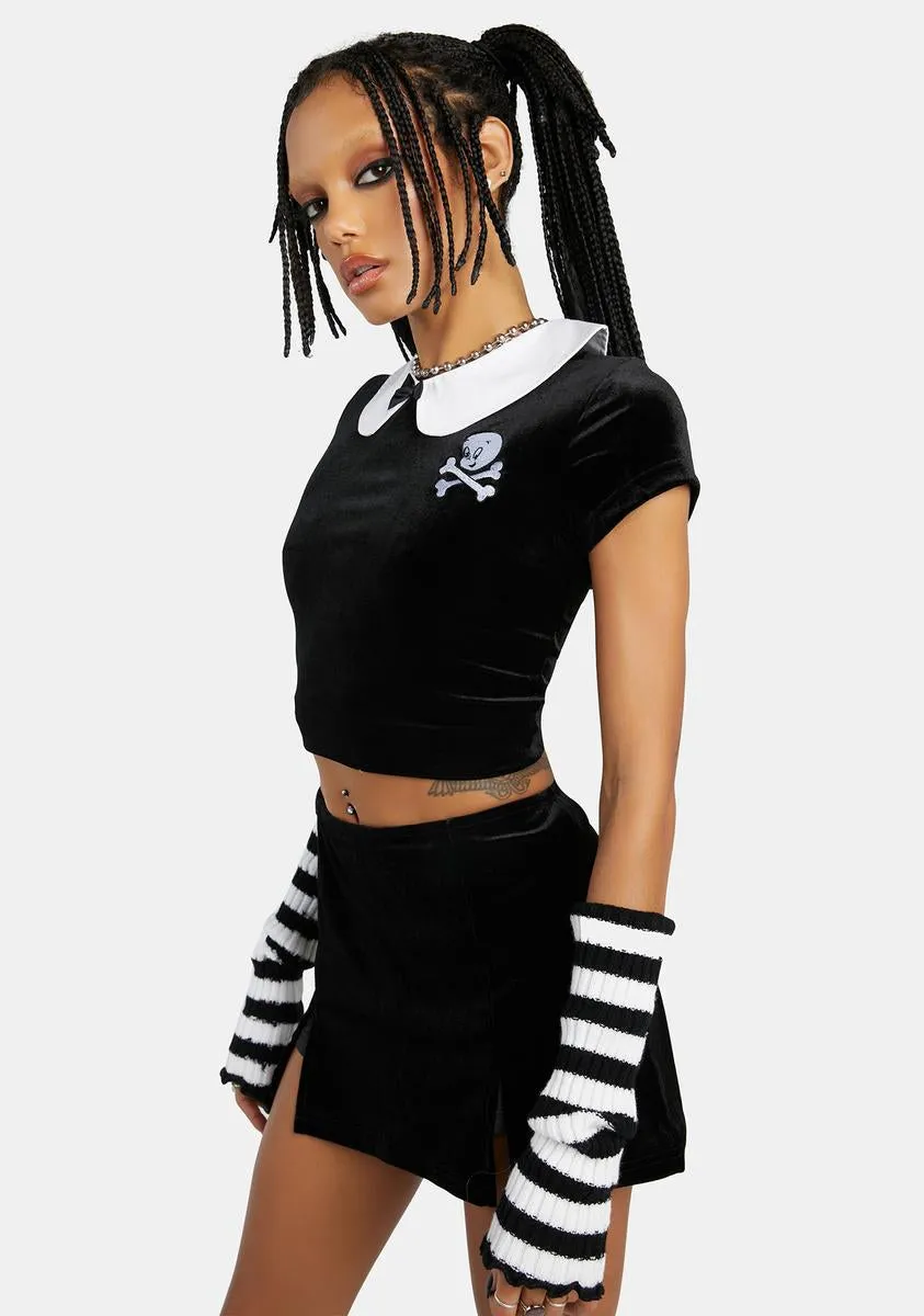 Happy To Help Velour Top sold by Dolls Kill product image thumbnail 2