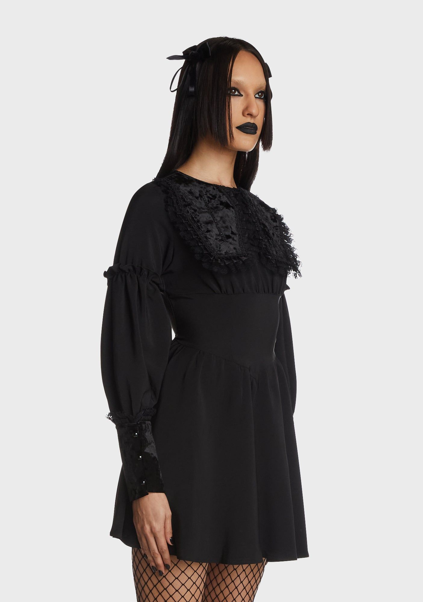 Coffin Collar Gothic Doll Dress sold by Dolls Kill product image thumbnail 3