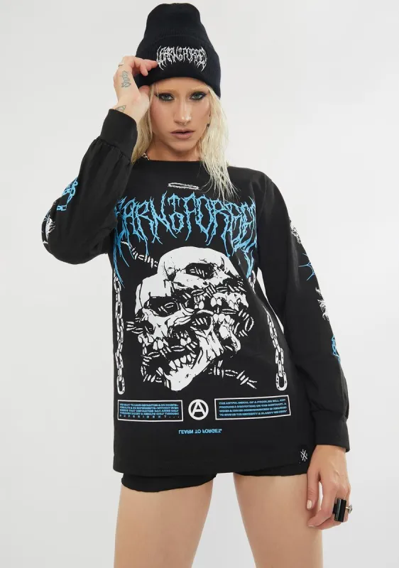 Live & Suffer Long Sleeve Tee sold by Dolls Kill