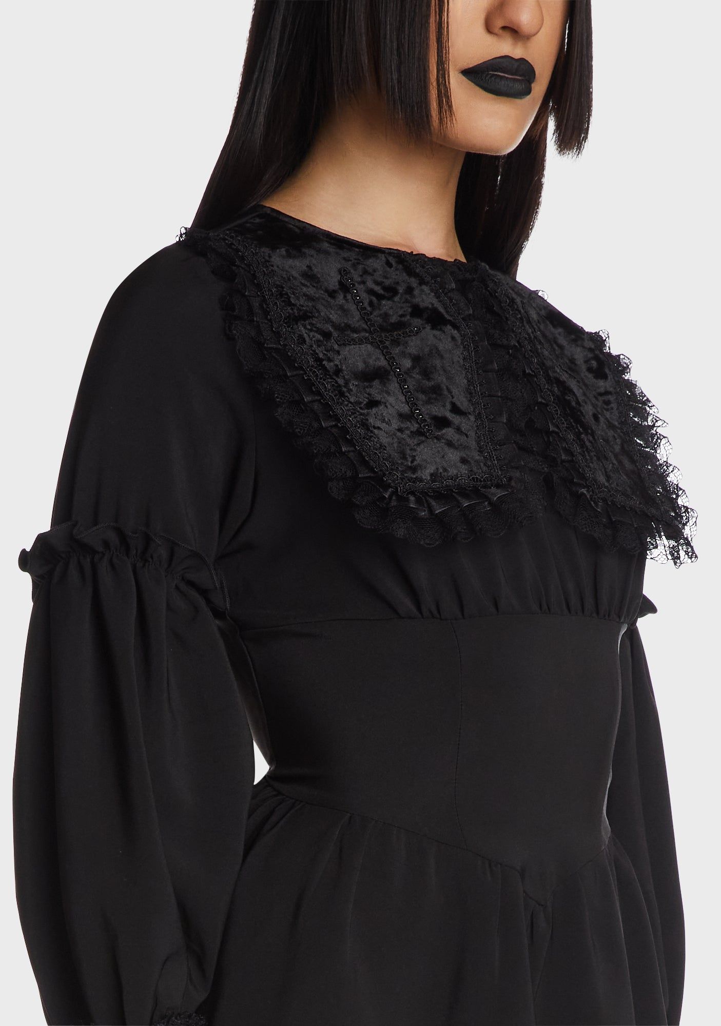 Coffin Collar Gothic Doll Dress sold by Dolls Kill product image thumbnail 2