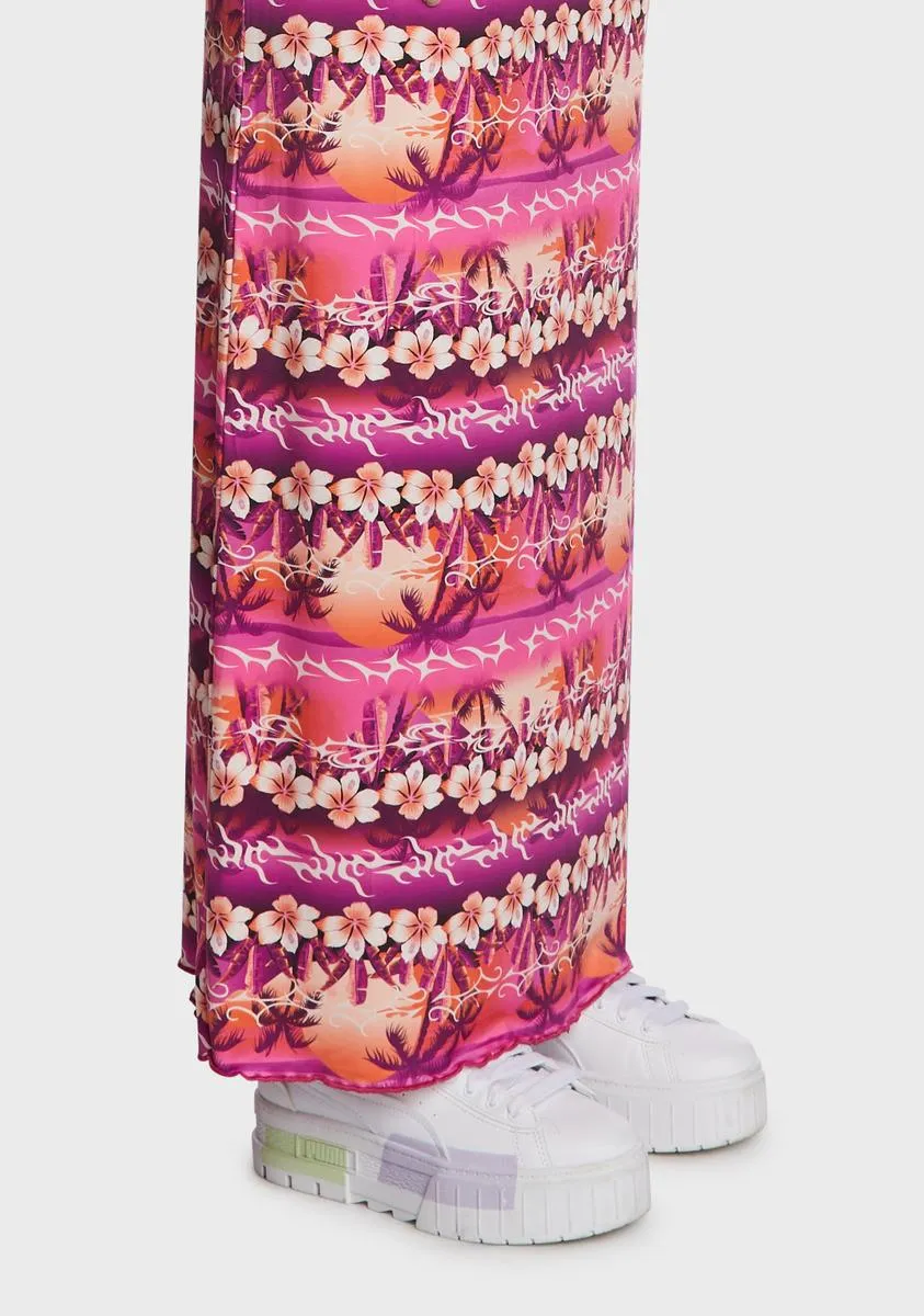 Tropical Sunset Maxi Skirt sold by Dolls Kill product image thumbnail 4