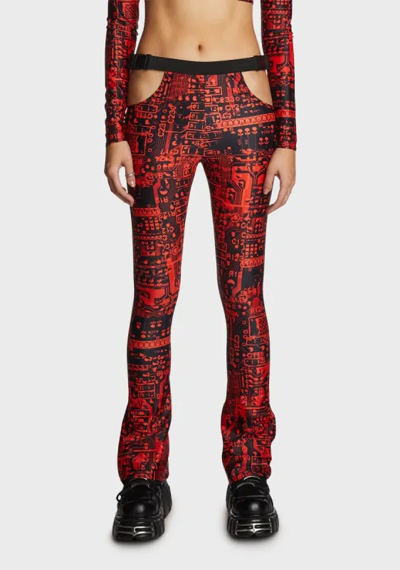 Error Cut-Out Leggings sold by Dolls Kill