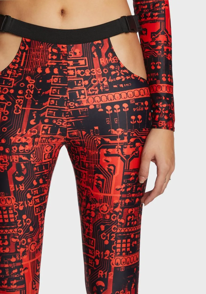 Error Cut-Out Leggings sold by Dolls Kill product image thumbnail 2
