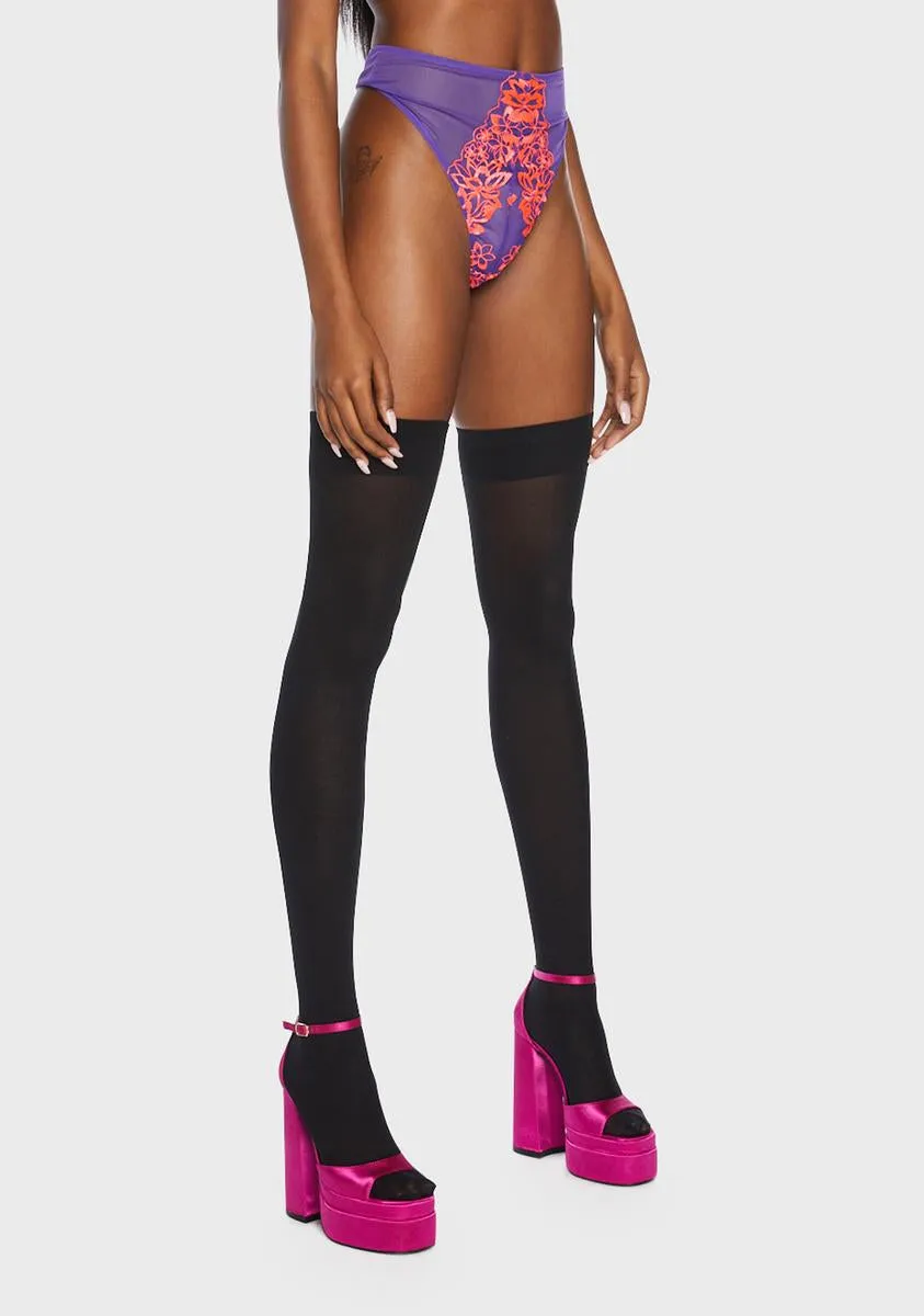 Ada Blossom High Waist Thong sold by Dolls Kill product image thumbnail 3