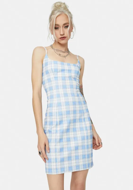 Cool My Own Motives Plaid Mini Dress sold by Dolls Kill
