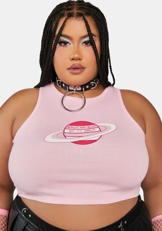 Plus Give Me Space Crop Tank sold by Dolls Kill